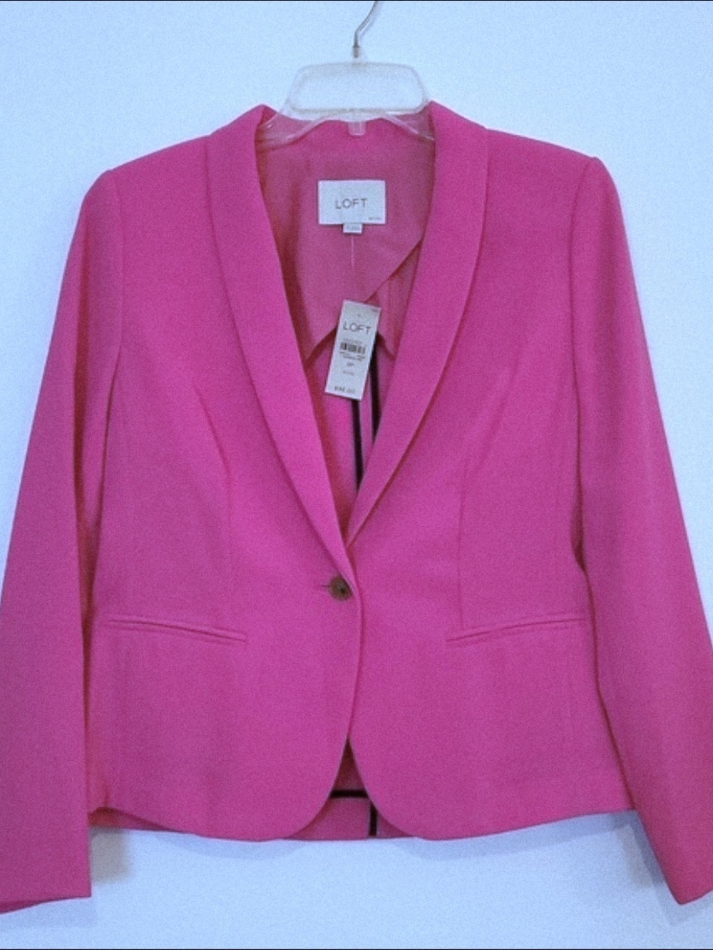 LOFT Blazer Hot Pink Womens Small - Picture 1 of 7